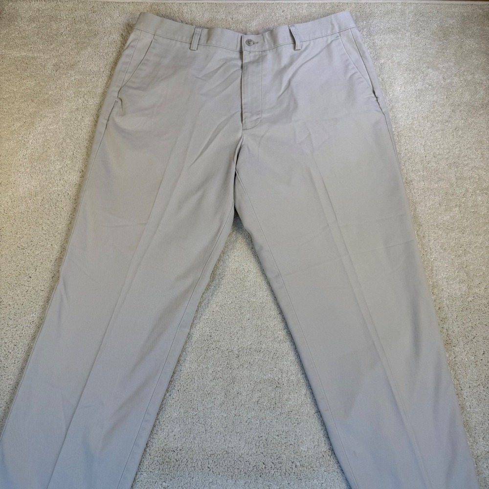 VTG Dockers Individual Fit Dress‎ Pants Men's W38 L32 Beige Stretch Waistband - Picture 2 of 11